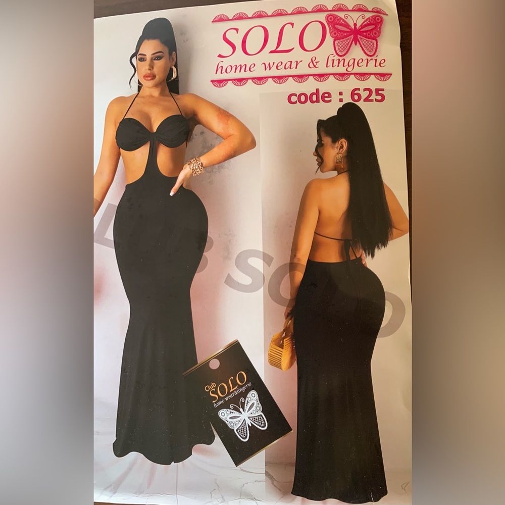 Solo Sexy black Maxi women’s dress ❤️ Party cocktail outfit